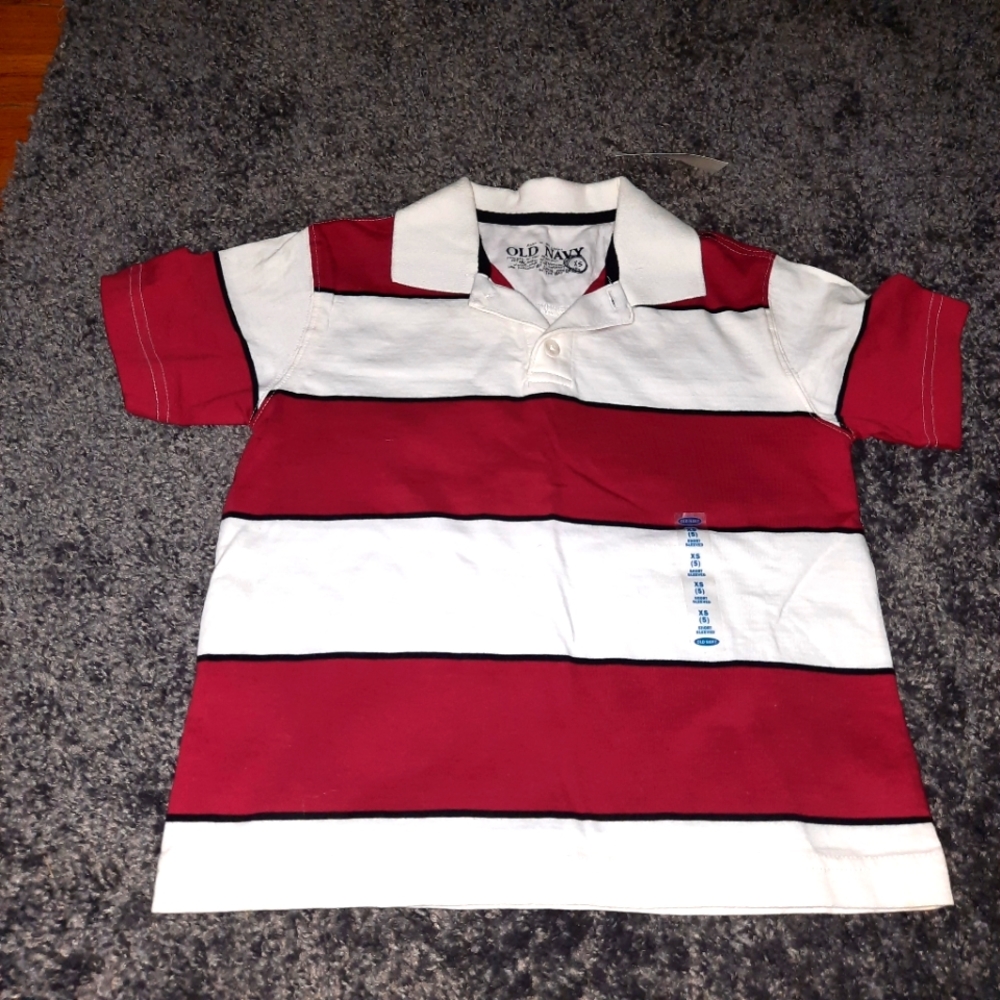 BRAND NEW!!! Boy's OLD NAVY shirt Sleeve Polo Shirt (size: XS - 5)